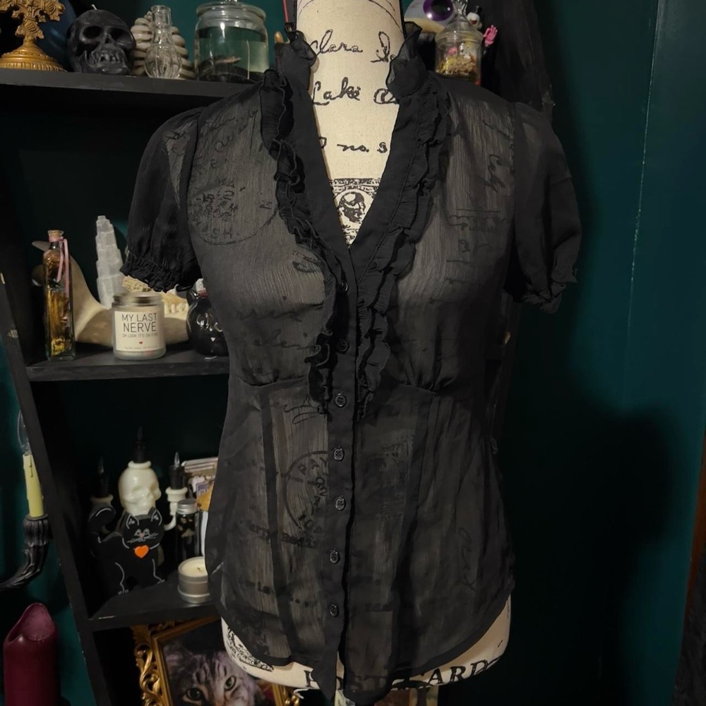 Gothic Sheer Blouse